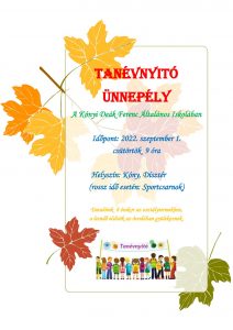 Tanévnyitó ünnepély @ Kóny, Dísztér